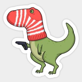 Dangerous Dinosaur Funny Dinosaur Design Sticker